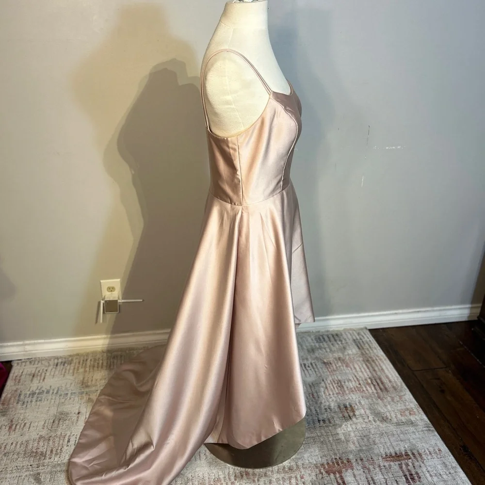 Xs cape evening gown champagne - Picture 6 of 9